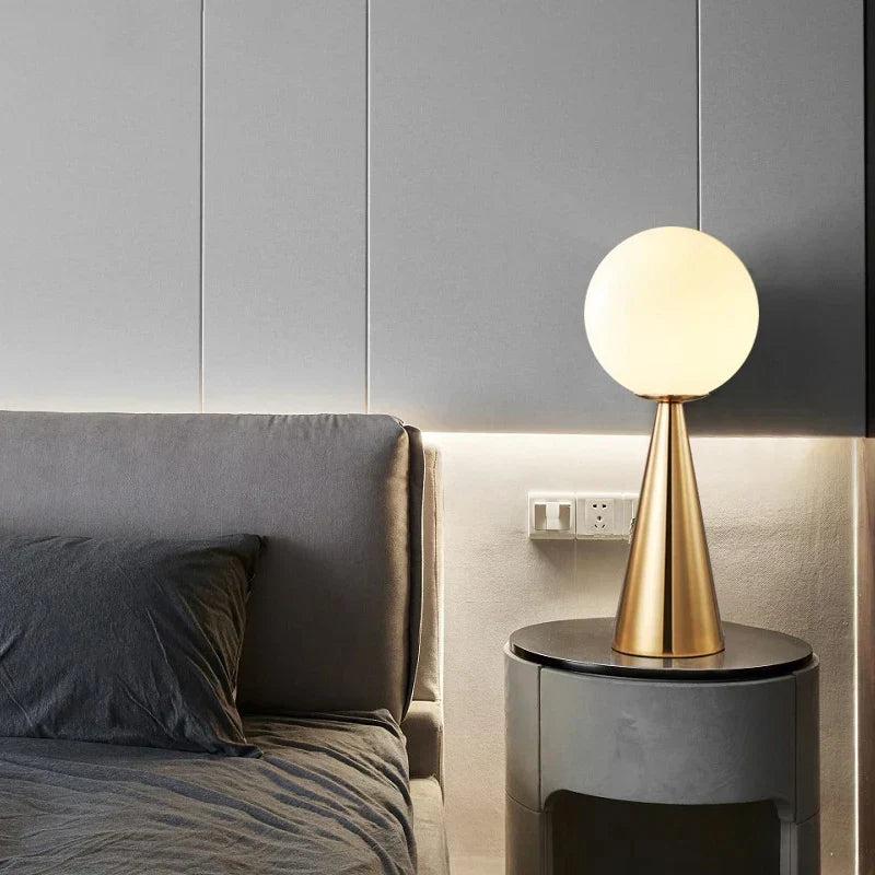 Modern table lamp in luxurious style