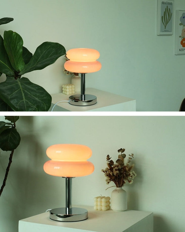 Macaron Glass Retro-Modern Dimming Lamp
