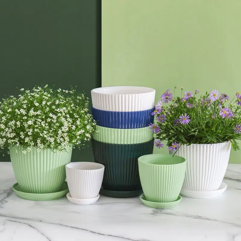 Florava Flower Pot | Breakproof & Modern | For Indoors & Outdoors | Breathable Design
