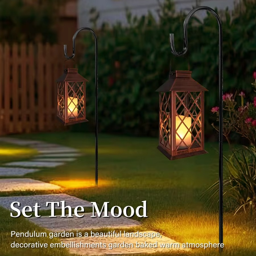 Elegant Solar-Powered Garden Lantern