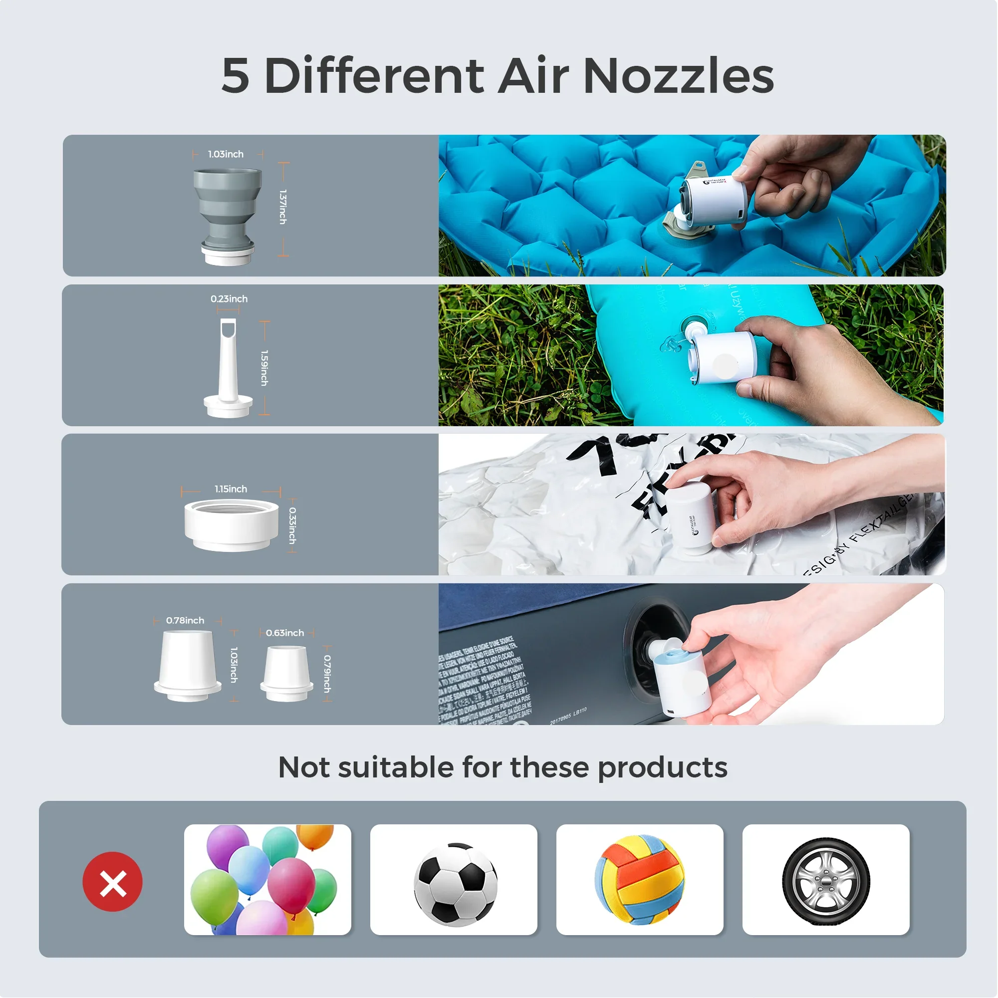 Rechargeable Camping Mini Air Pump