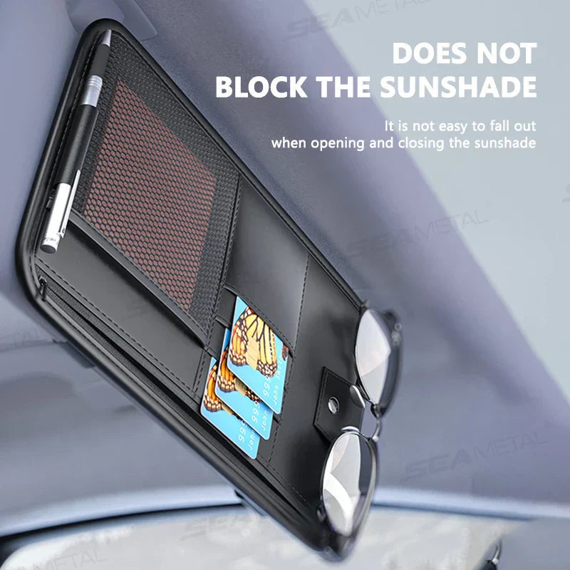 Carvisto OrganizePro Sunshade Organizer | Multifunctional | PU Leather | Quickly Assembled
