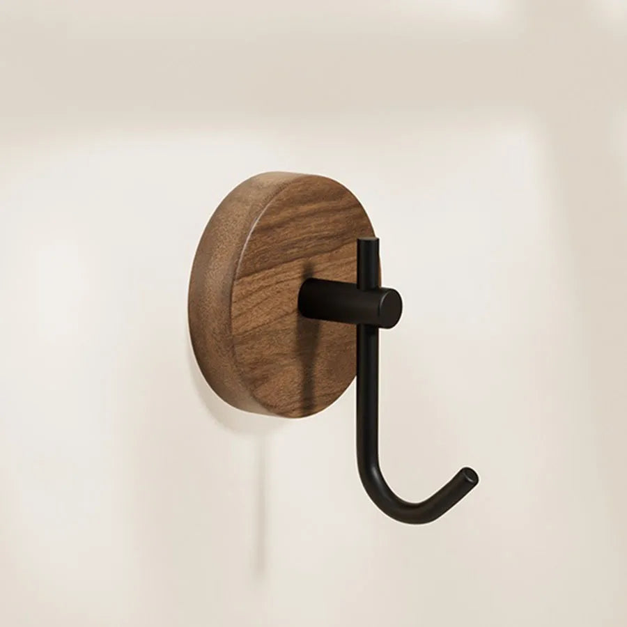 Clothes hanger made of walnut wood – Black or White | Decorative & Practical