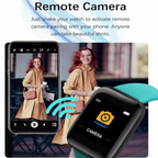 Bluetooth Smart Fitness Watch with Music Control and Pedometer