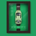 Framed 3D Car Model Decorative Artwork