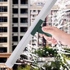 Flexiva telescopic cleaning brush with silicone lip | 180° swivel | For floors, windows & bathroom