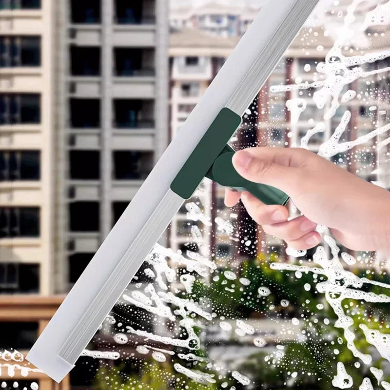 Flexiva telescopic cleaning brush with silicone lip | 180° swivel | For floors, windows & bathroom