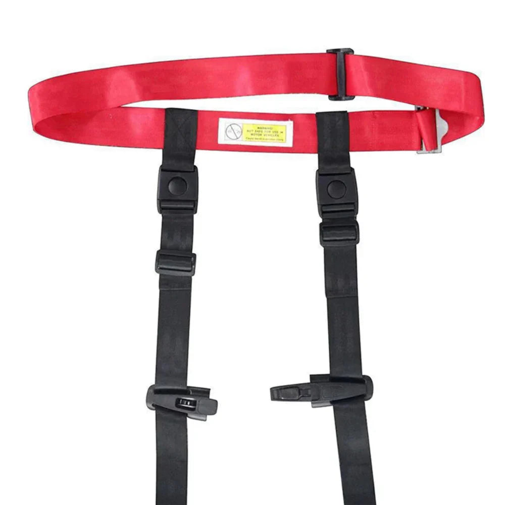 Adjustable Child Airplane Safety Harness with Foldable Polyester Straps
