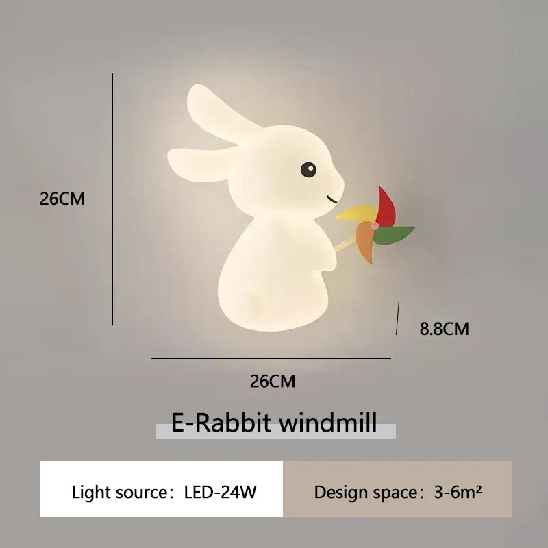 RabbitGlow Lamp - Playful LED Children's Wall Lamp
