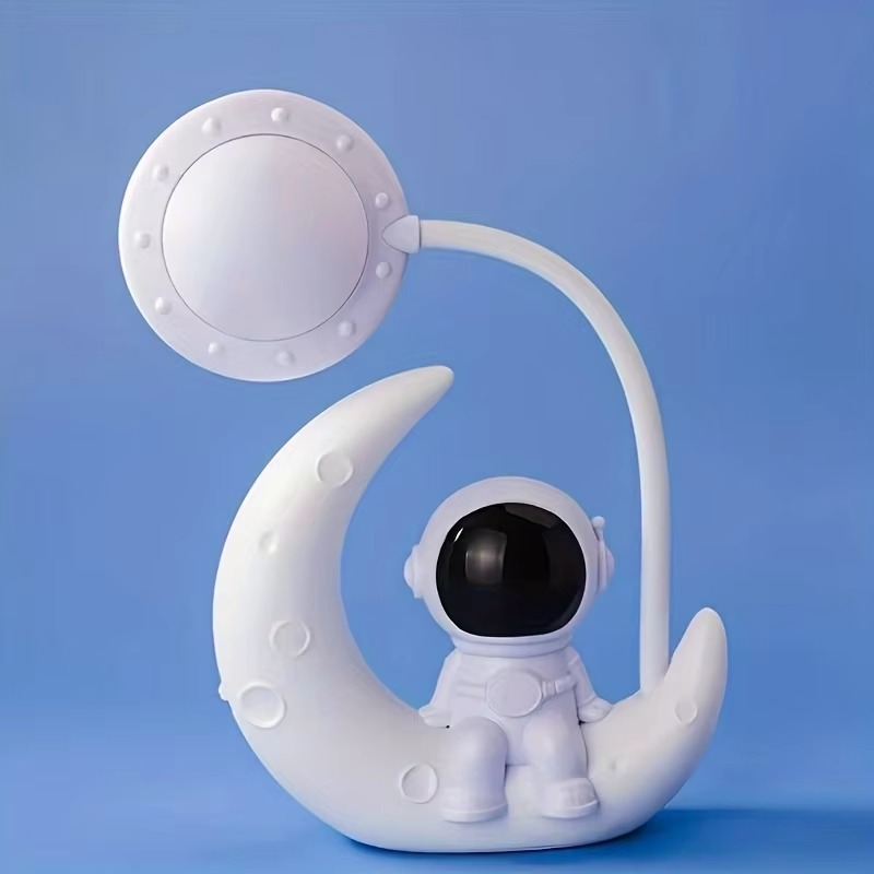 Astronaut Moon Nightlight LED Desk Lamp for Bedroom Décor and Gifts