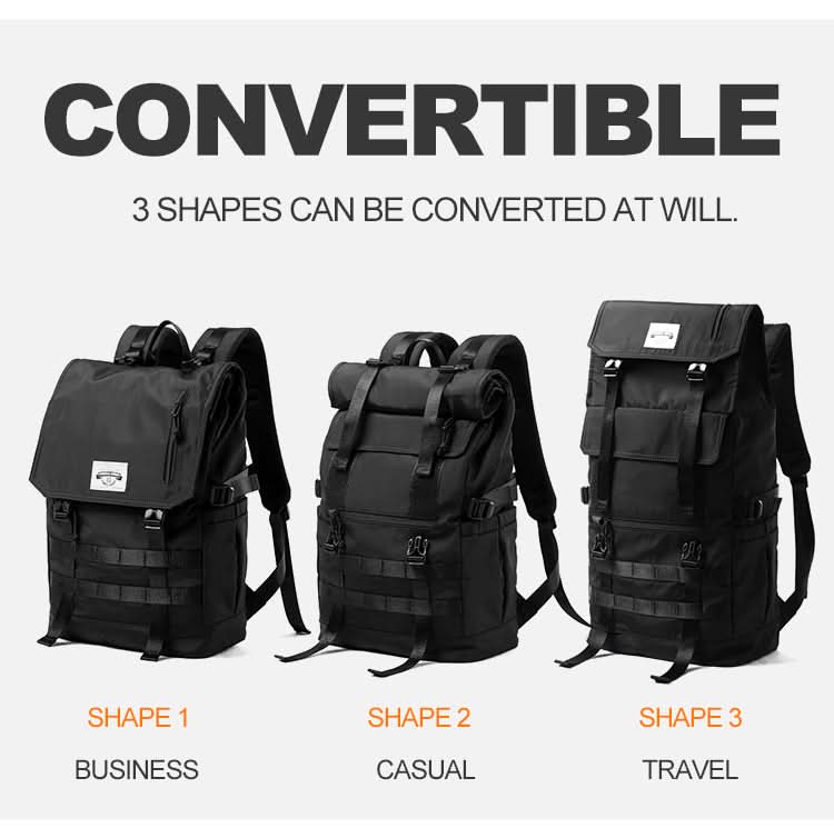 Versatile 3-in-1 backpack for business, everyday life & traveling