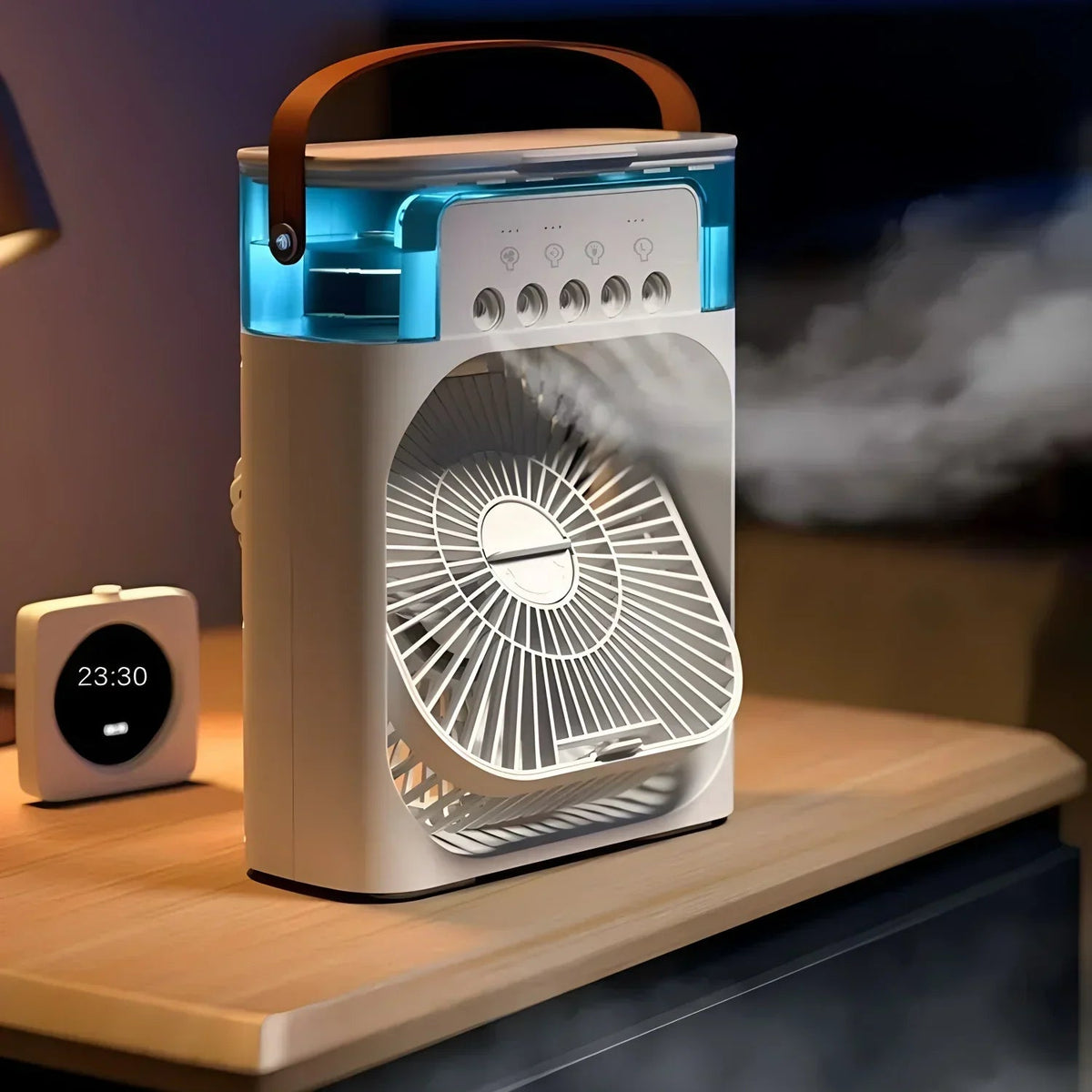 BreezeMaster 3-in-1 Air Conditioner Fan with LED Colors