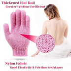 Reversible Exfoliating Shower Gloves, Body Scrub and Cleansing Gloves for Smooth Skin