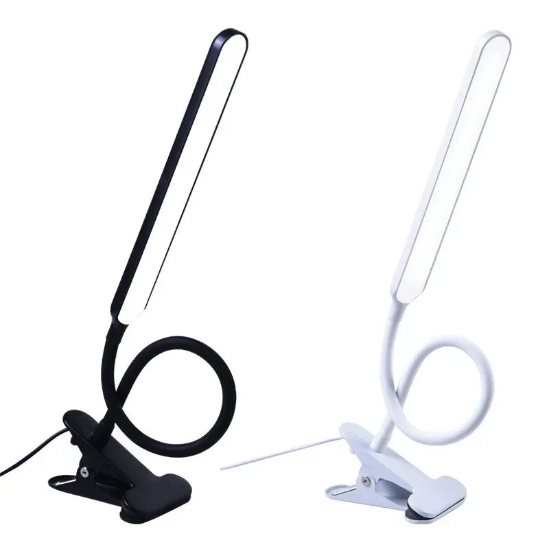 LED Clamp Light LumaFlex | 3 Light Colors & 10 Brightness Levels | USB Operation | Flexible Gooseneck | Eye-Friendly & Dimmable