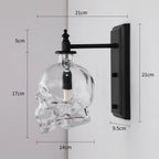 Gothic Skull Bottle Retro Wall Lamp