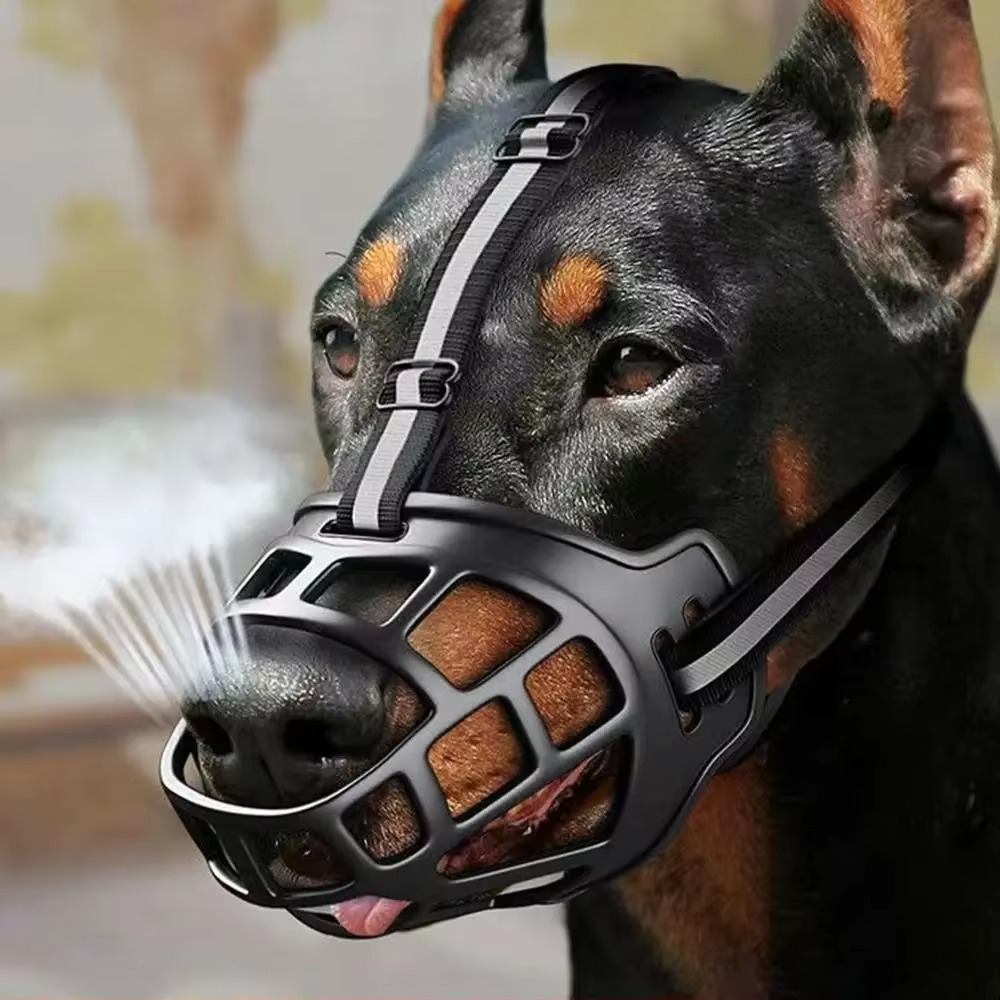 Reflective Dog Muzzle - Water-Friendly & Breathable