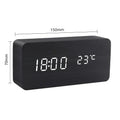 Wood LED Smart Alarm Clock for Bedroom