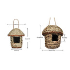 Rustic Natural Wicker Outdoor Birdhouse