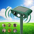 Solar-Powered Ultrasonic Animal Repellent for Gardens and Yards