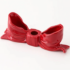 Bowknot-Shaped Ceramic Candle Holder