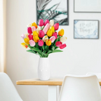 Vibrant Spring Silk Floral Arrangement - 10 Piece Set