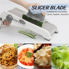SchnittMeister 18-in-1 Mandoline Vegetable Slicer | Adjustable & Stainless Steel Blades | For Slices, Strips & Julienne | Safe & Versatile