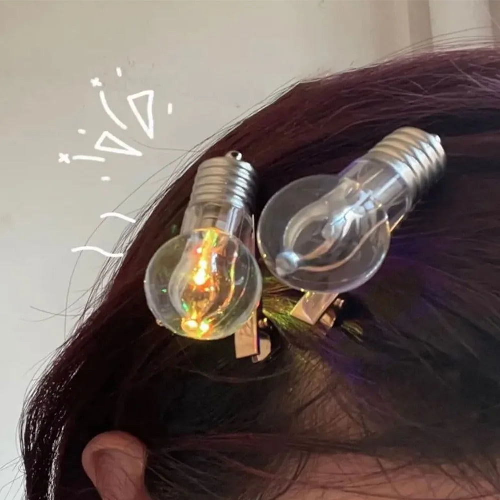 Luminous Bulb Creative Hairpin