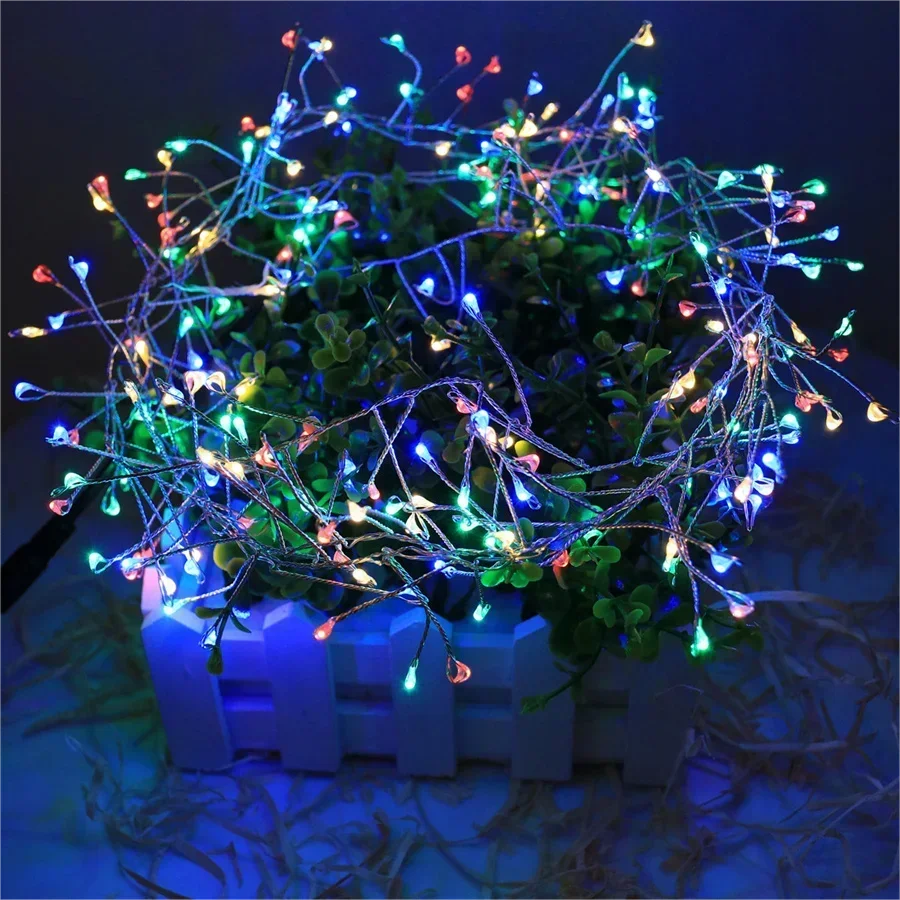 Cluster LED String Lights Lumistra | Warm White & Cool White | 36 m Silver Wire | Waterproof IP44 | For Christmas, Wedding & Party