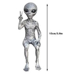 Alien Resin Statue UFO Figurine for Garden Decoration