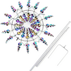 Enchanting Solar-Powered 3D Kinetic Wind Sculpture for Gardens