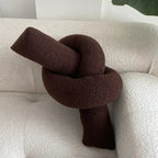 Nordic Bouclé Abstract Cushion – Minimalist Plush Pillow