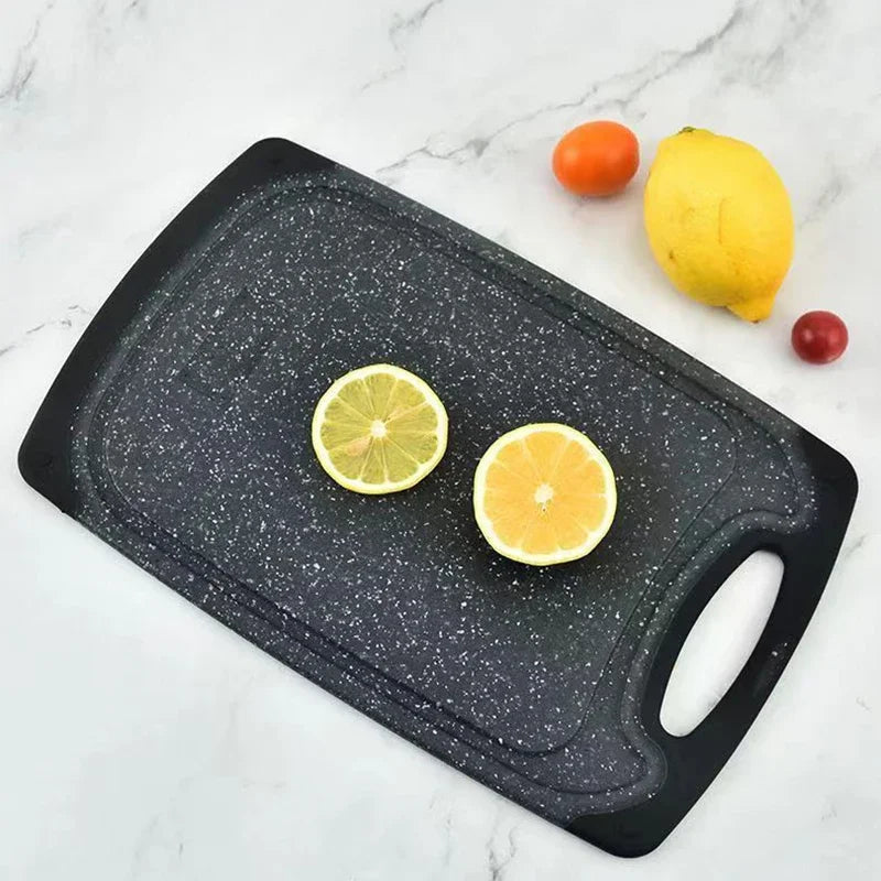 Elegant cutting board with a marble pattern!