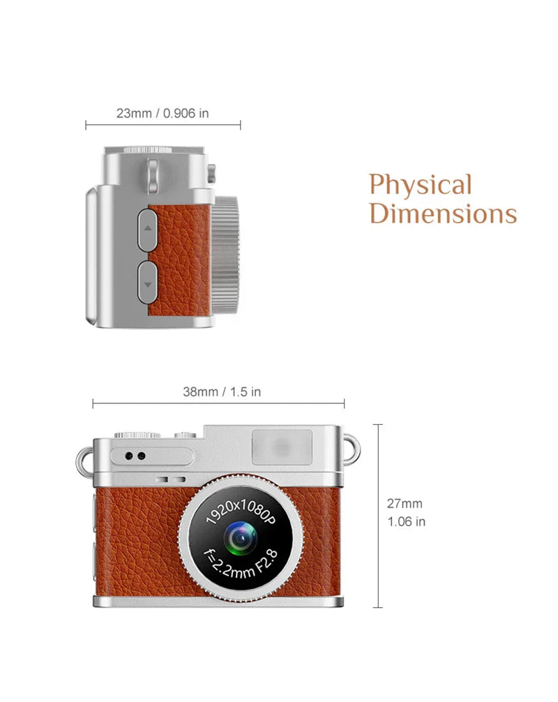 Vintage Digital Camera Style Necklace