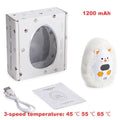 Furrio Electric Hand Warmer Fox | Rechargeable 1200 mAh | 3 Heat Levels & Digital Display | Plush Surface | USB Type-C | Portable for Winter & Office