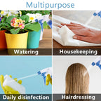 Adjustable spray bottle with ergonomic grip for easy handling and versatile use