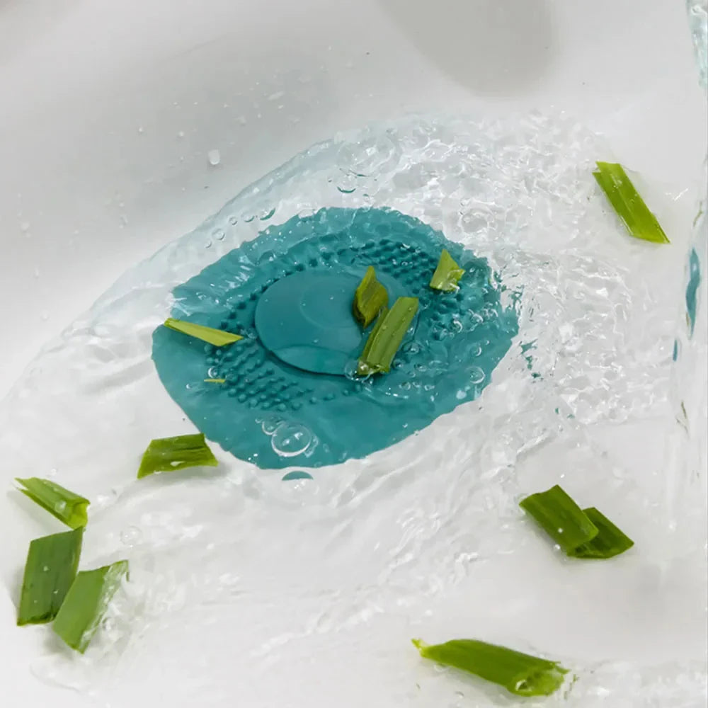 DrainGuard Silicone Drain Strainer | Anti-Blocking & Non-Slip | For Bathroom, Shower & Kitchen | Fine Mesh & Easy to Clean