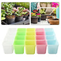 Bloomigo Mini Flower Pot Set | Bright Colors | Weatherproof & Ventilated | For Balcony & Indoor