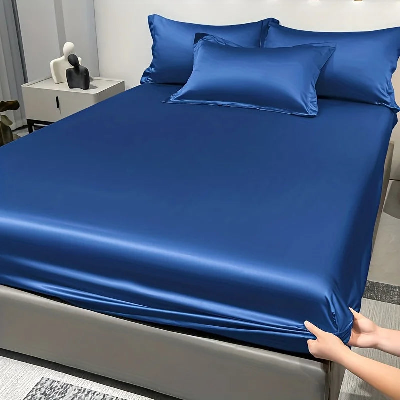 SatinDreams Luxury Fitted Sheet | Silky Satin Bed Sheet | Breathable & Cooling | Wrinkle-Free | Easy Care