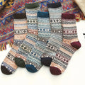 Woolina | Women's Wool Socks Set | 5 Pairs | Extra Thick & Warm | Autumn & Winter