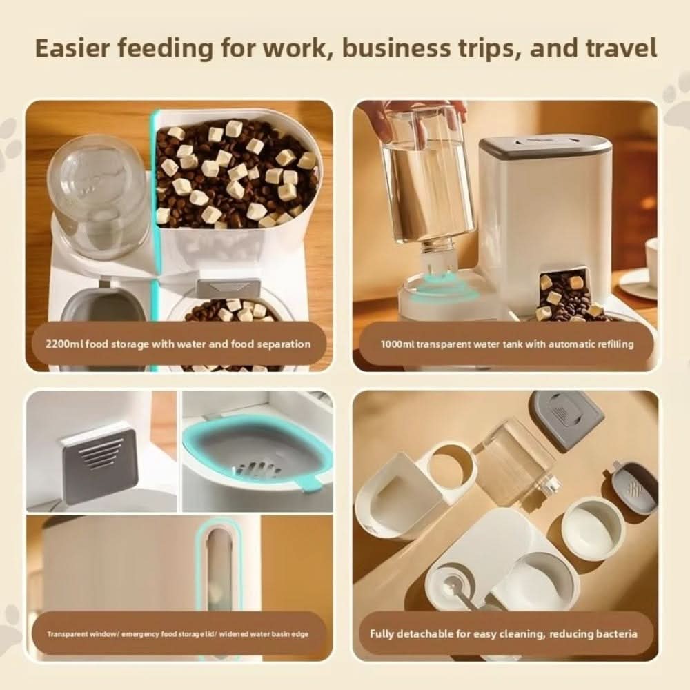 Automatic Food & Water Dispenser for Pets
