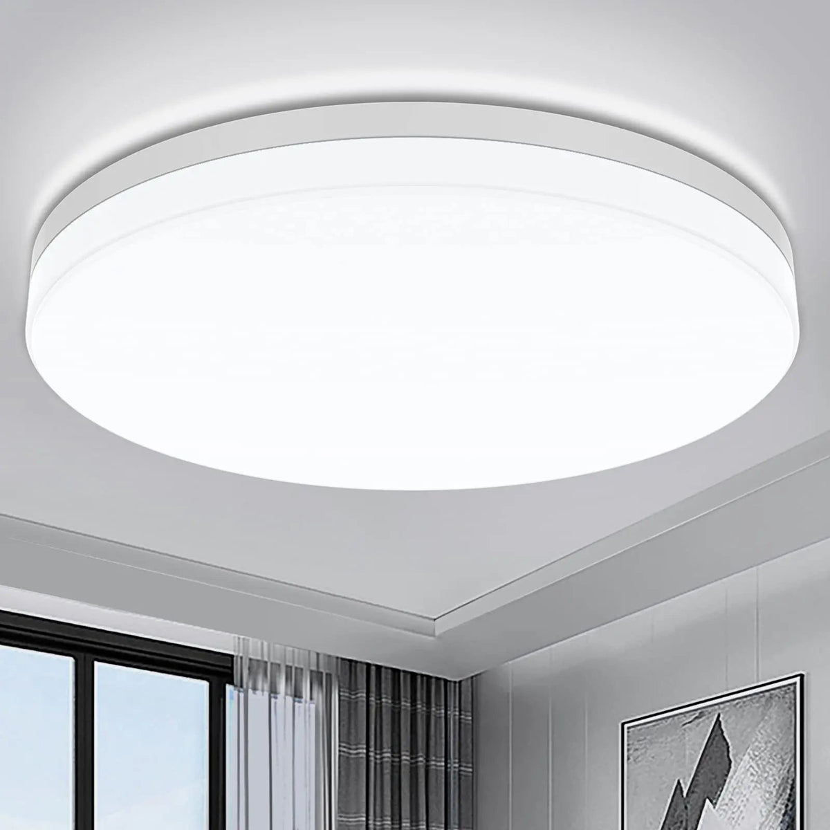 IRALAN Ultra-thin Round LED Ceiling Light - Versatile Lighting for Any Room, 18W to 48W Options