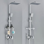 RainFlow Luxe Rain Shower Set – adjustable brass shower fixture with 4 functions