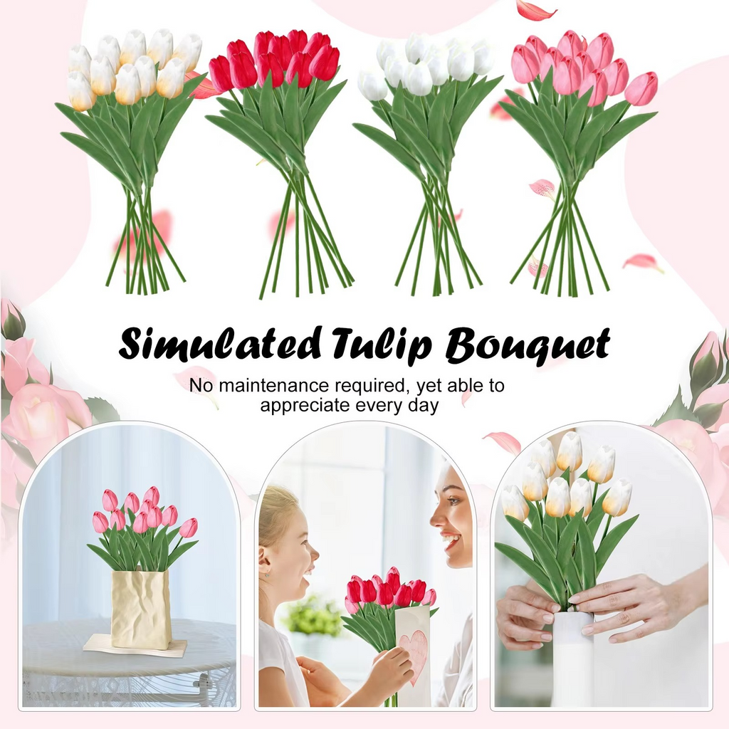 Vibrant Spring Silk Floral Arrangement - 10 Piece Set