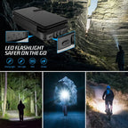 Solar Powerbank VoltCore X Pro 43800mAh | 20W Fast Charging | 10W Wireless Charging | Integrated Cables & LED Lamp | Outdoor & Travel