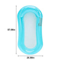AquaLiva Inflatable Swimming Lounger Rooxin | Ergonomic Pool Air Mattress with Mesh & Armrests | For Pool, Lake & Beach