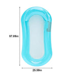 AquaLiva Inflatable Swimming Lounger Rooxin | Ergonomic Pool Air Mattress with Mesh & Armrests | For Pool, Lake & Beach