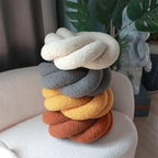 Nordic Cotton Boucle Knot Pillow