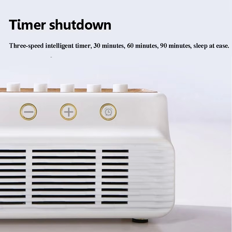 Portable White Noise Bluetooth Speaker with Nature Sounds and Sleep Timer