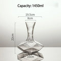 Irregular Crystal Glass Wine Decanter
