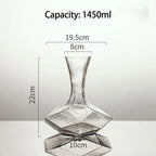 Irregular Crystal Glass Wine Decanter